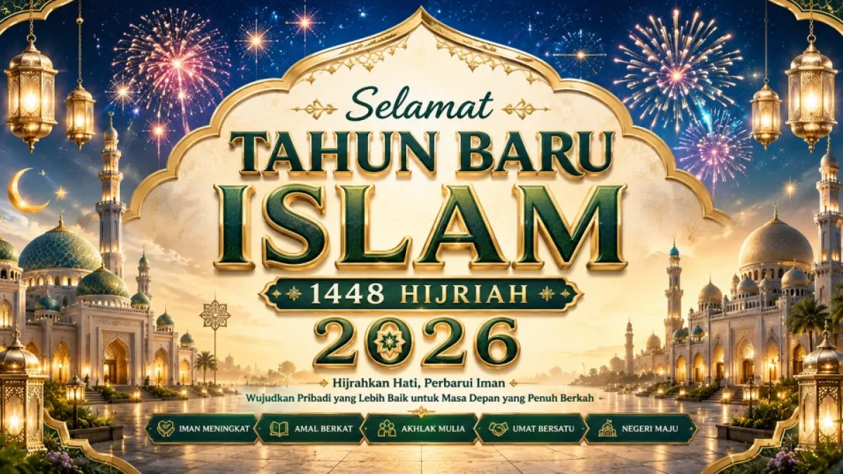 Ucapan selamat Tahun Baru Islam 1448 H. (AI ChatGPT)