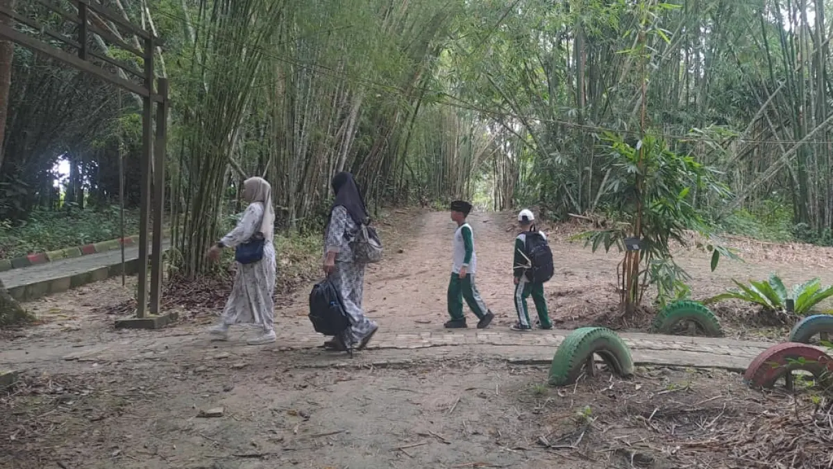 Ekowisata Bamboe Wanadesa Balikpapan. (FOTO MAULIDYA DIPITA ANGGREANI/KP)