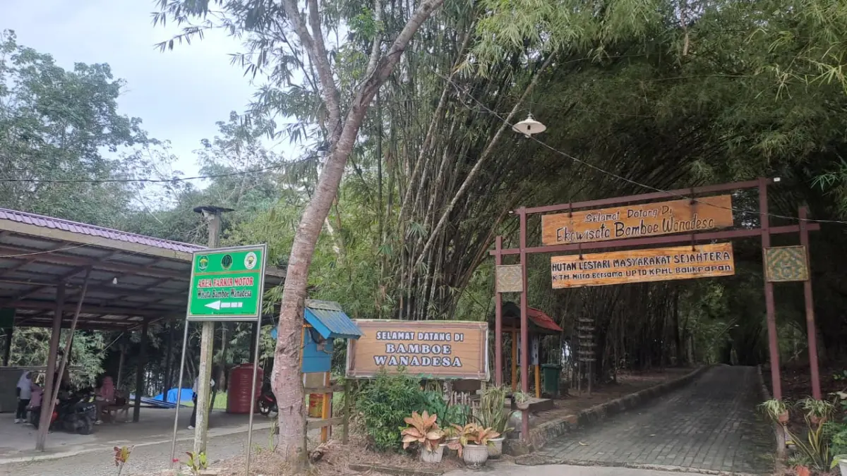 Ekowisata Bamboe Wanadesa yang berdiri di Balikpapan Utara. (FOTO MAULIDYA DIPITA ANGGREANI/KP)
