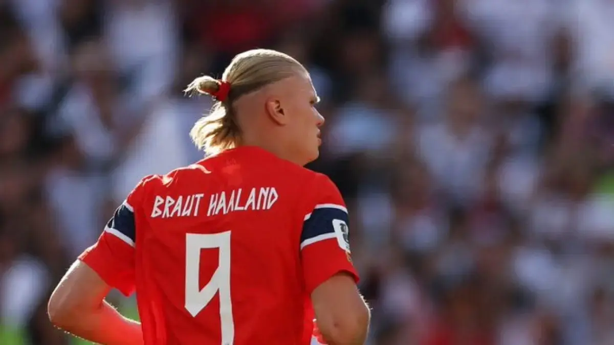 Erling Haaland, striker Timnas Nowergia.