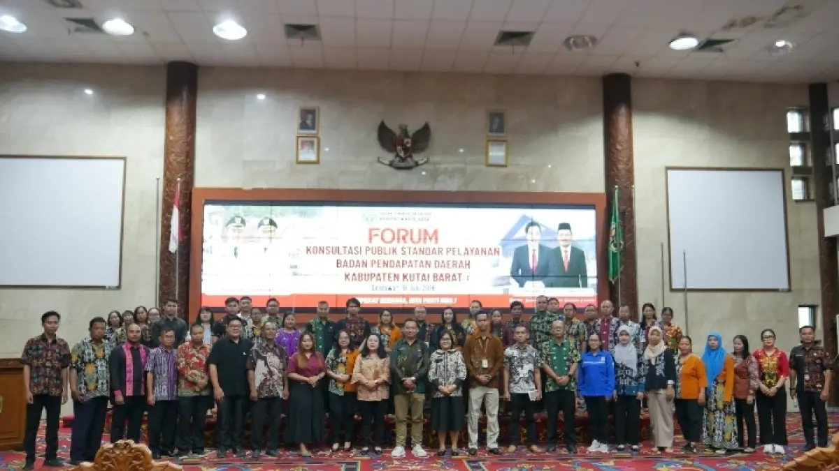 KUALITAS LAYANAN: Forum konsultasi publik Bapenda Kutai Barat. 