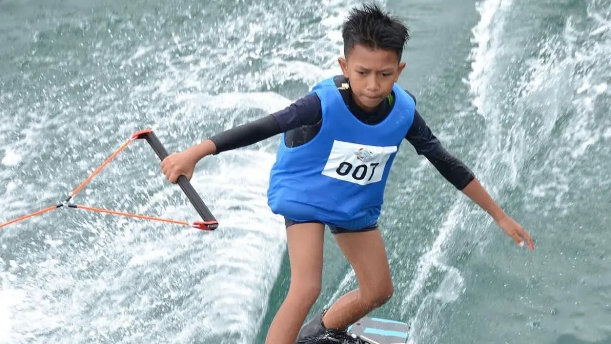 MOMENTUM: Porprov Kaltim menjadi momentum penting untuk melihat perkembangan atlet ski air dan wakeboard dari berbagai kabupaten dan kota di Kaltim. 