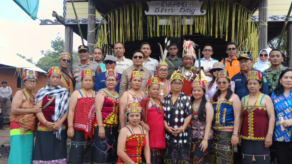 Tokoh masyarakat adat Dayak Wehea di Desa Nehas Liah Bing, salah satu dari enam desa di Muara Wahau yang masih berproses memperoleh status Masyarakat Hukum Adat. (Jufriadi/KP)