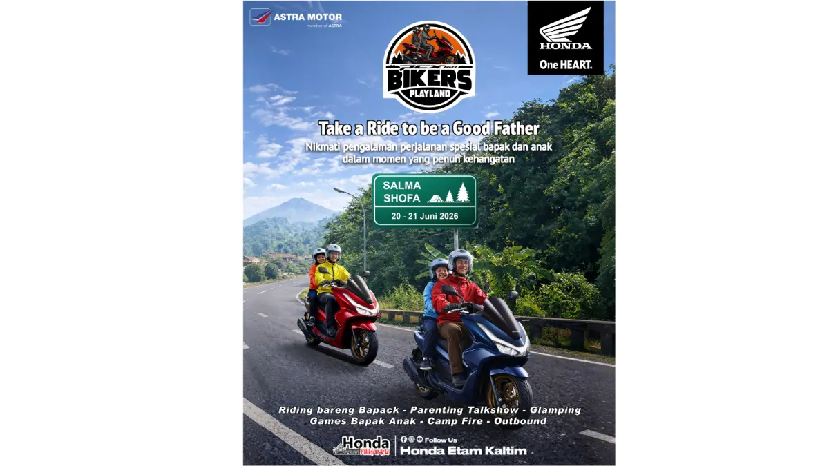 BIKERS: Astra Motor Kalimantan Timur 2 bersama Ikatan Motor Honda Samarinda akan menghadirkan PCX Bikers Playland pada Sabtu dan Minggu (20-21/6/2026). (IST)