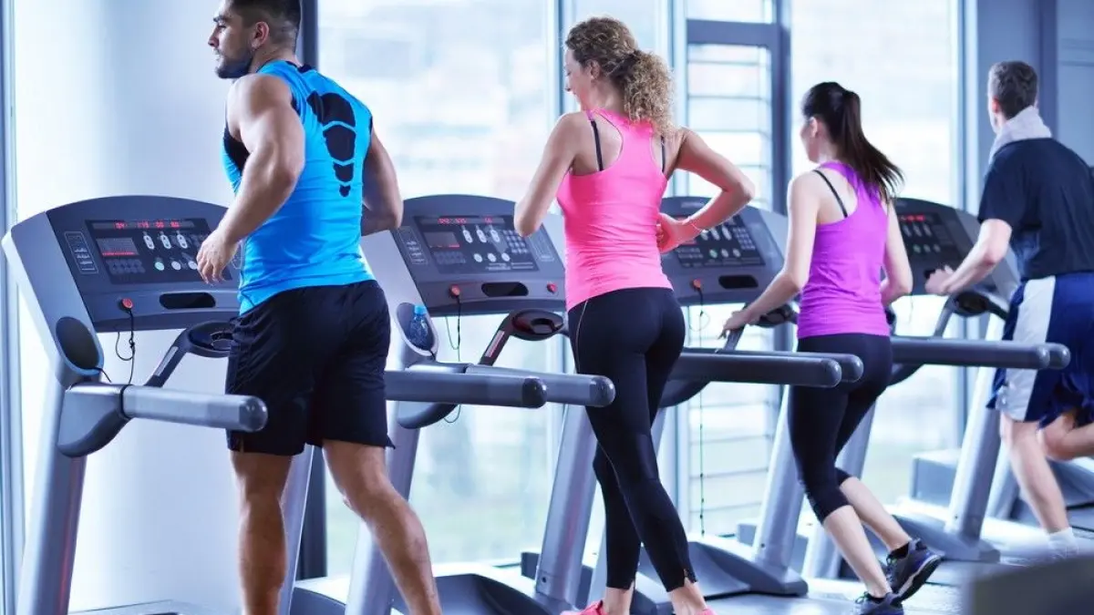 Ilustrasi di gym.
