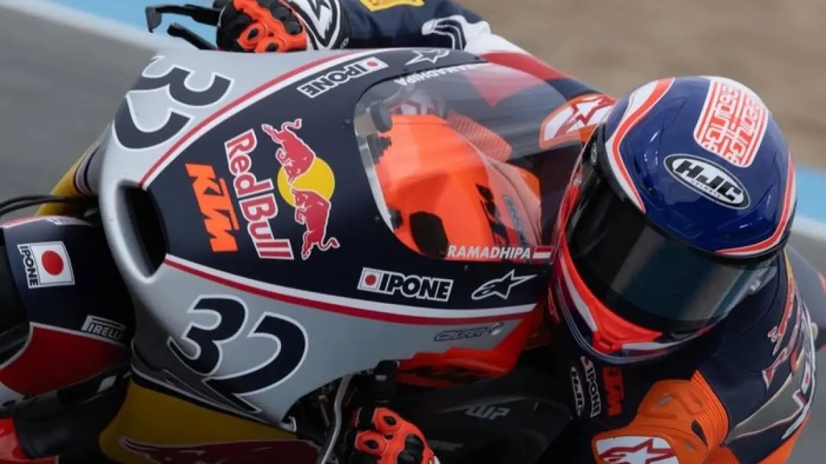 Kiandra Ramadhipa mengungkap seramnya highside di Sirkuit Mugello. (dok.Instagram)