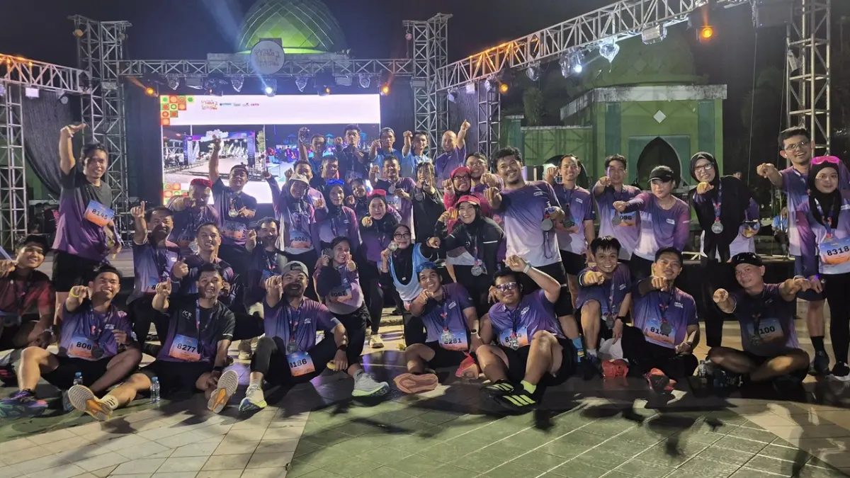 AYO LARI: Komunitas Night Club Runners (NCR) Paser jumlahnya semakin banyak seiring dengan populernya olahraga lari. Momen usai meramaikan Night Fun Run Taka Turon, Jum