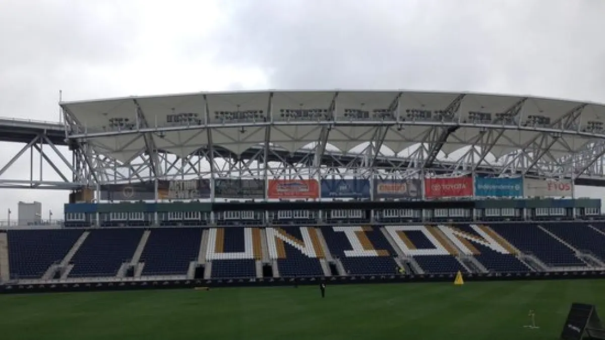 Pemain Pantai Gading menjalani sesi latihan di Subaru Park, Pennsylvania, menjelang laga Grup E Piala Dunia 2026 melawan Jerman.