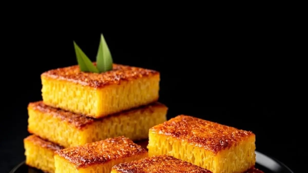 Ilustrasi resep bika ambon.