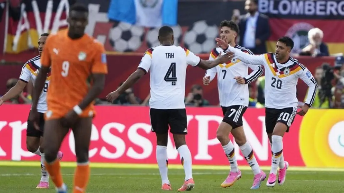 Jerman kalahkan Pantai Gading 2-1 di Piala Dunia 2026. (Reuters/John E Sokolowski)