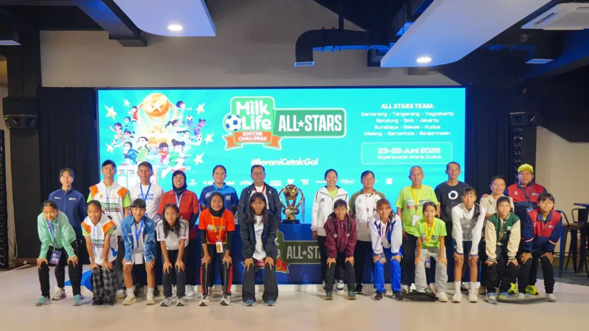 AJANG NASIONAL: Suasana dalam konferensi pers 12 tim yang berlaga di MLSC All-Stars 2026. 