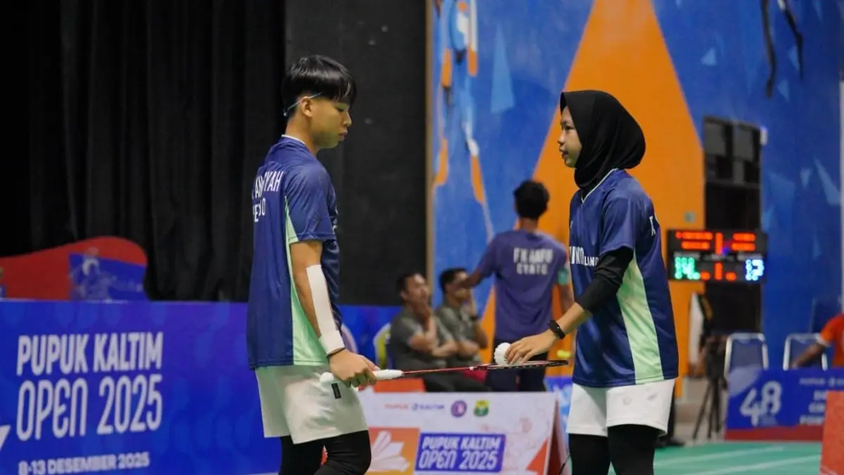 Atlet PB Hevindo Balikpapan, Retna Calya Gayatri dan Alvino Ramadithya Anansyah, akan memperkuat Timnas Indonesia pada ajang Yonex Sunrise Pembangunan Jaya Raya Junior International Grand Prix 2026 di Jakarta. (PB HEVINDO)