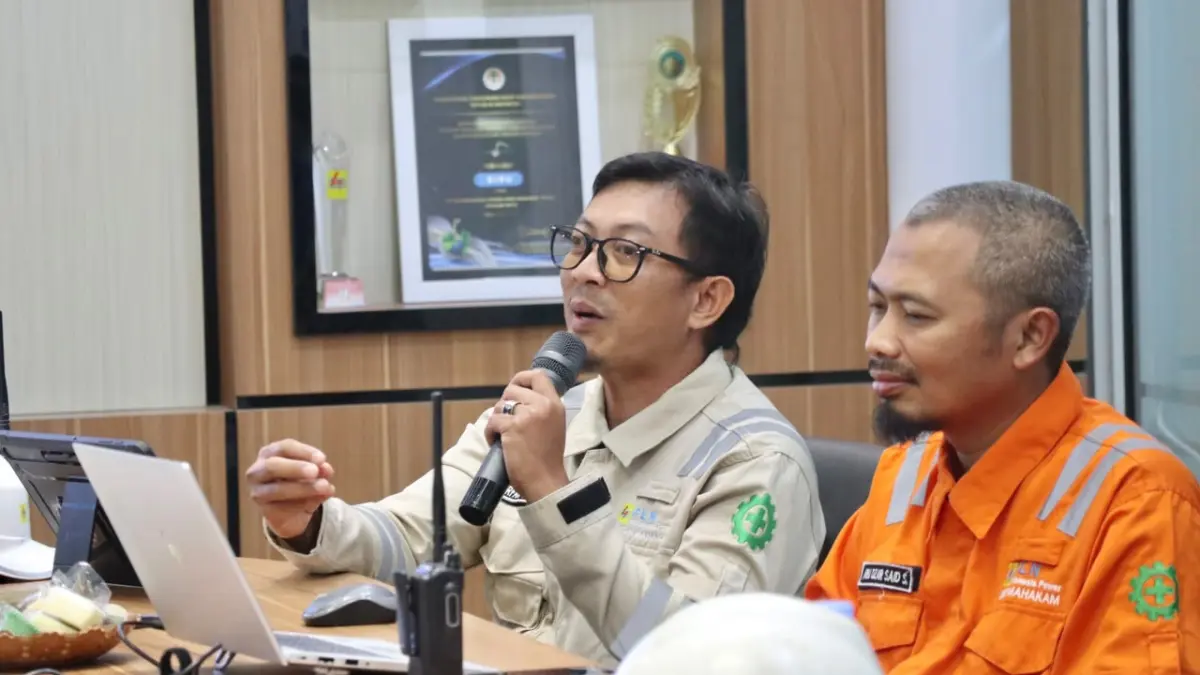 DUKUNG: Manager PLTGU Tanjung Batu, Irfan, menyampaikan dukungannya atas pengembangan kompetensi generasi muda di sektor ketenagalistrikan.