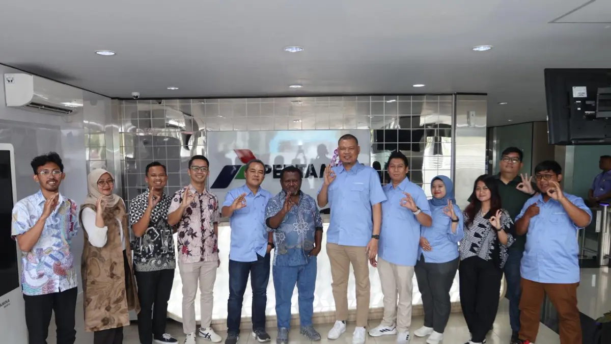 JAGA SINERGITAS: Rombongan Kaltim Post melakukan kunjungan kerja sekaligus silaturahmi ke Kantor PT Pertamina Patra Niaga (PPN) Regional Kalimantan, Rabu (24/6).&nbsp;