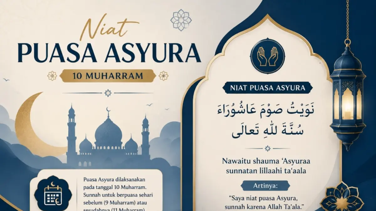 LAFAL: Niat Puasa Asyura 1448 H. (AI/ChatGPT)