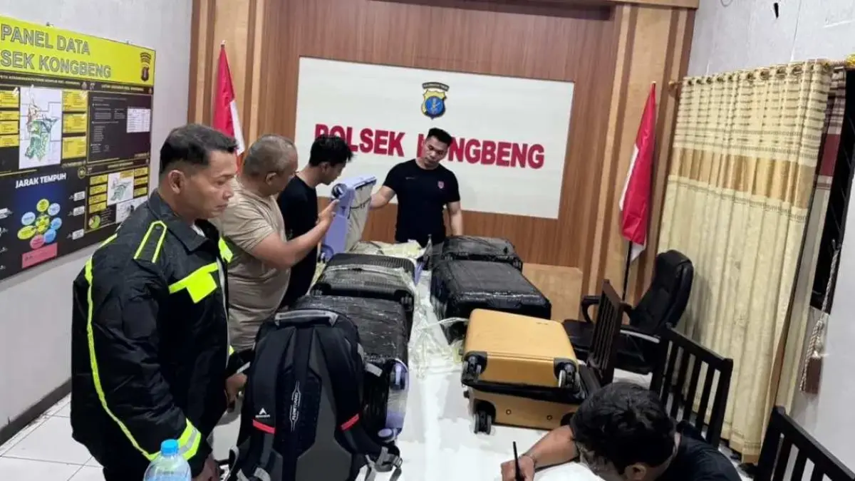 SEGERA DISIDANGKAN: Barang bukti 92 kilogram sabu dan 1.000 cartridge etomidate yang disita BNN RI dalam pengungkapan jaringan narkotika di Kutai Timur.&nbsp;
