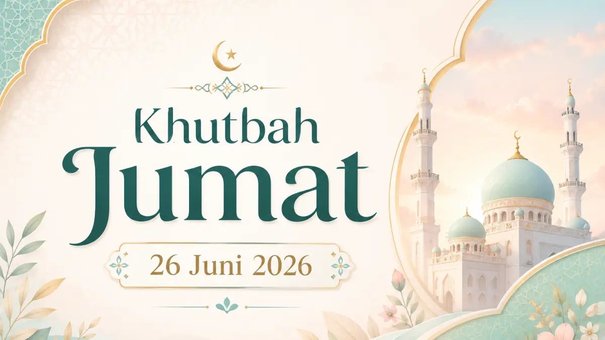 Naskah Khutbah Jumat terbaru, Jumat (26/6/2026). (AI/ChatGPT)
