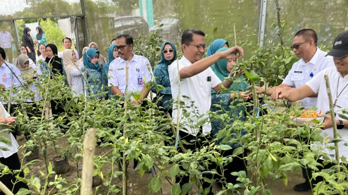 PANGAN: Gerakan tanam di pekarangan diharapkan mampu meningkatkan ketersediaan pangan rumah tangga secara mandiri dan menekan ketergantungan pasokan dari luar daerah.