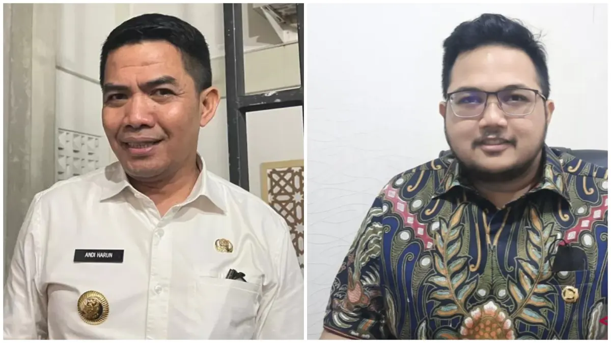 Andi Harun dan Andi Muhammad Afif Rayhan Harun. 