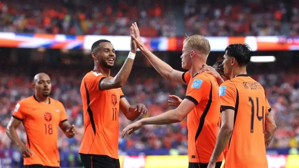 Belanda mencatatkan rekor sempurna di fase grup. (Foto; AFP)