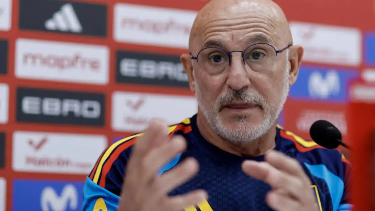 Pelatih Spanyol Luis de La Fuente menargetkan timnya menang atas Uruguay pagi ini WIB. (Foto: AFP)