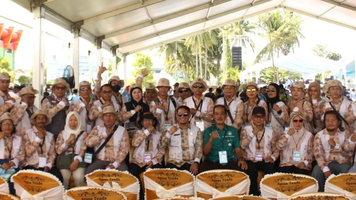 SIAP: Para petani dan nelayan di Paser saat mengikuti Penas 2026 di Gorontalo. 