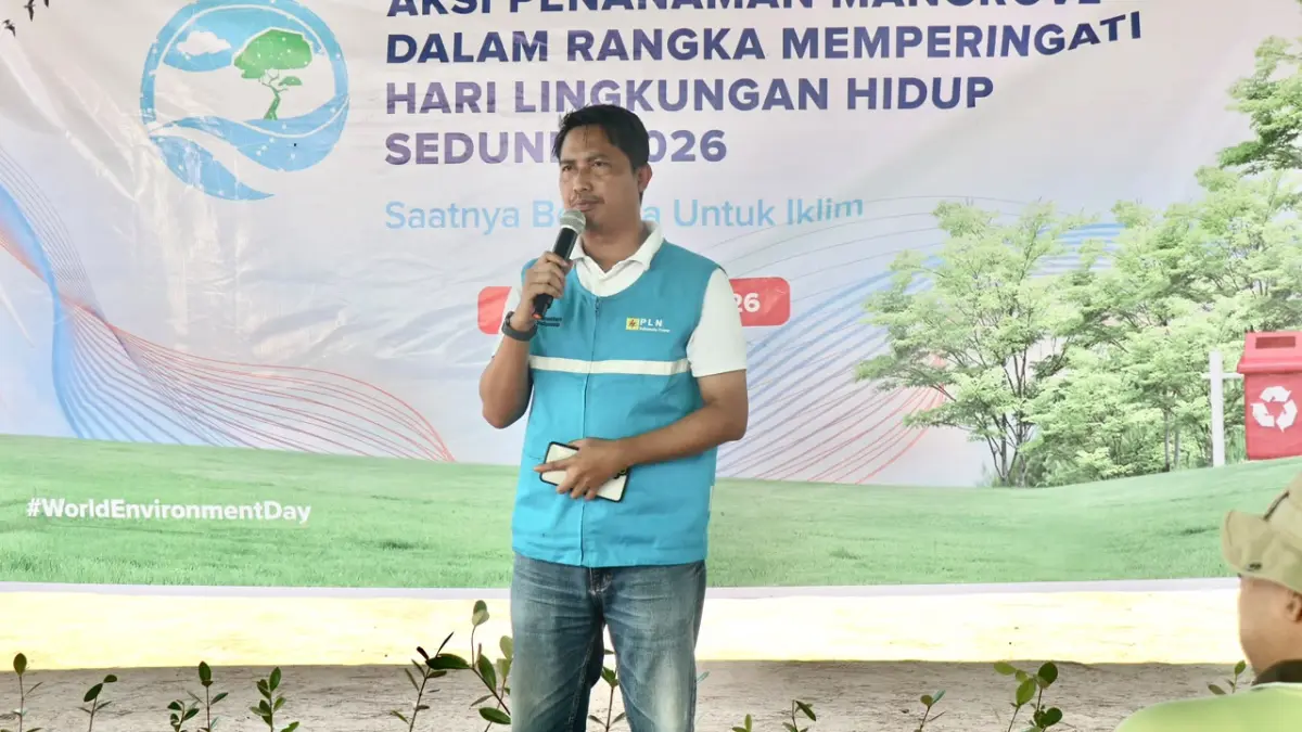 SAMBUTAN: Manager PLN Indonesia Power UBP Mahakam, Syafi