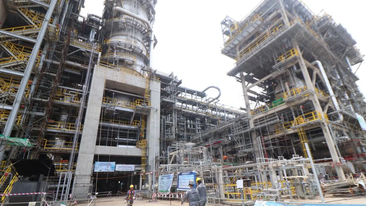 POSITIF: Industri pengolahan masih catatkan pertumbuhan positif. Sejalan dengan mulai beroperasinya proyek RDMP RU V Balikpapan. ANGGI/KP