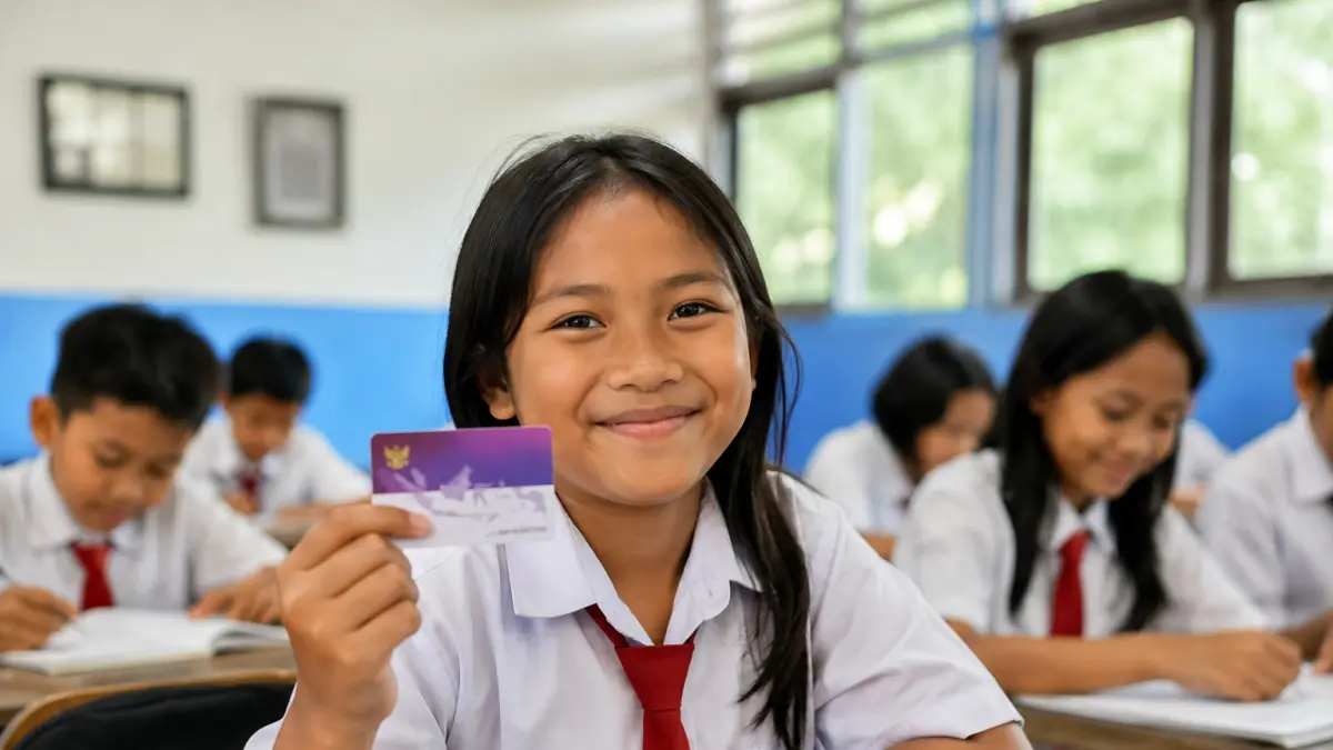 Ilustrasi siswa dapat PIP.