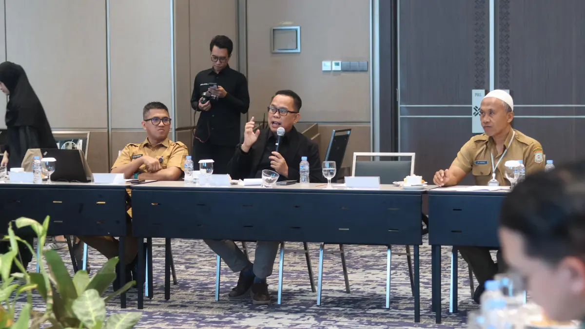 RAPAT KOORDINASI: Suasana rapat koordinasi Forum Pengembangan Perumahan dan Kawasan Permukiman (PKP) Kota Balikpapan yang berlangsung di Platinum Hotel, Selasa (30/6). (ANGGI PRADITHA/KP)