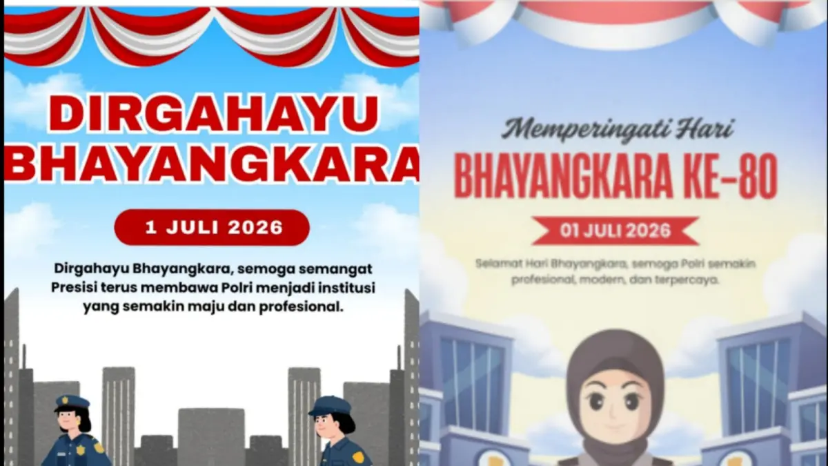 Poster Hari Bhayangkara.