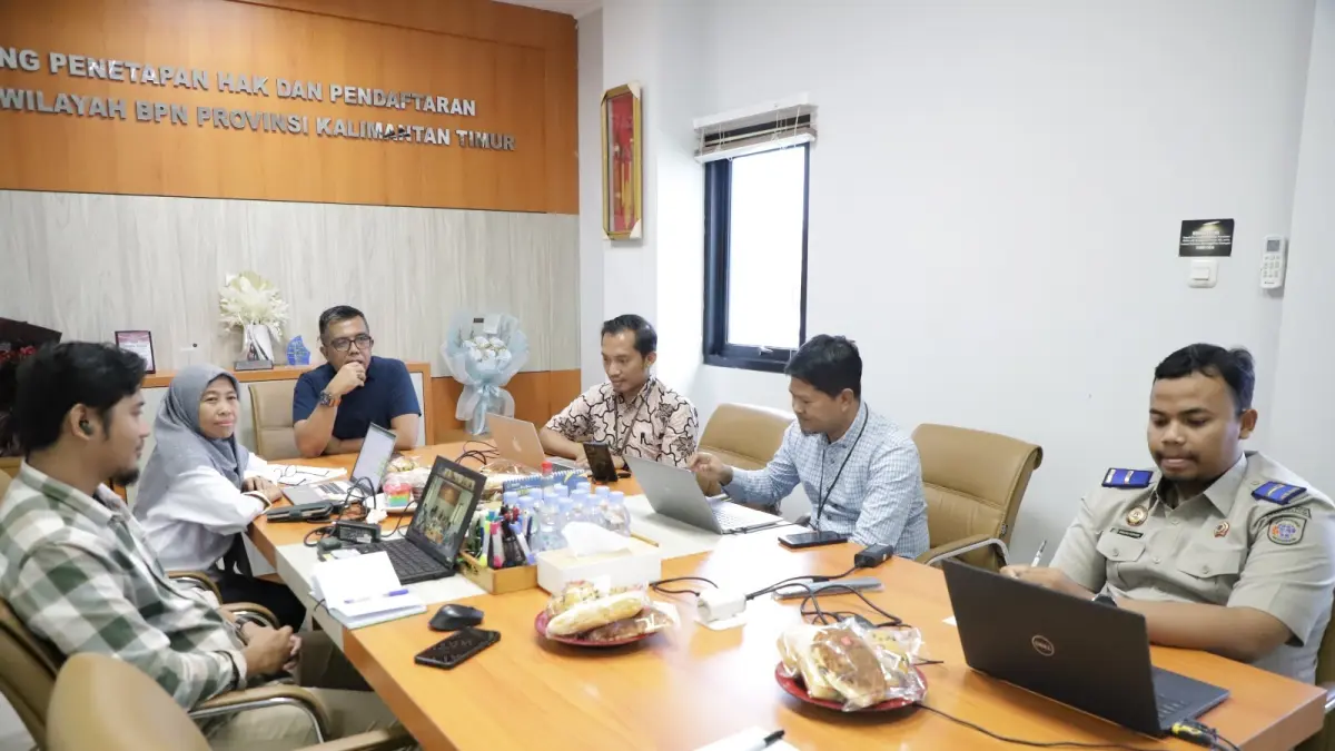 KOORDINASI: PLN UIP Kalimantan Bagian Timur berkoordinasi dengan Kantor Wilayah BPN dalam rangka penyelesaian proses sertifikasi aset guna mendukung tertib administrasi dan kepastian hukum atas aset perusahaan.