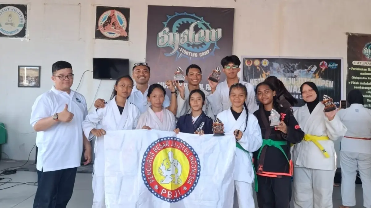PEMANASAN : Tim Jujitsu Kutim siapkan kekuatan terbaik menuju Porprov Paser.