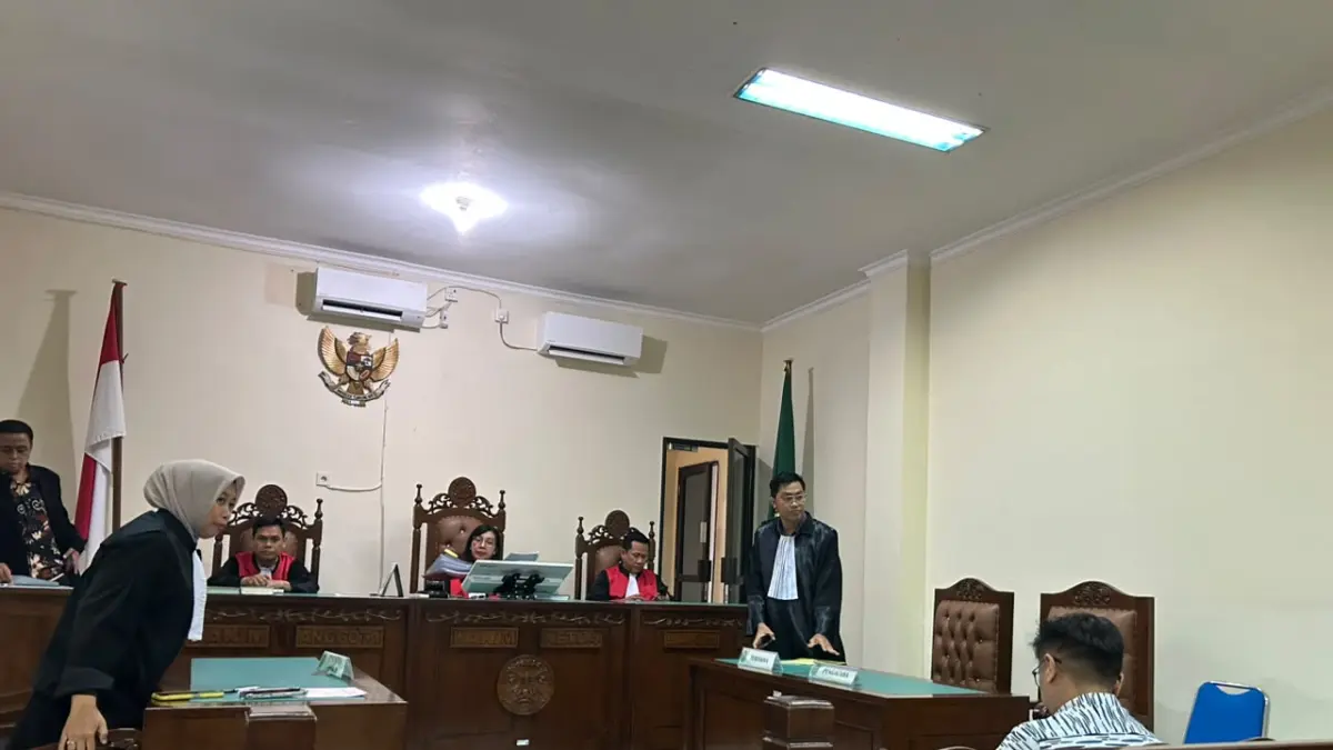 SIDANG PEMBACAAN DUPLIK: Persidangan Handi Aliansyah yang didakwa pidana dugaan penggelapan bisnis solar Rp20 miliar, di PN Balikpapan, Kamis (2/7/2026)