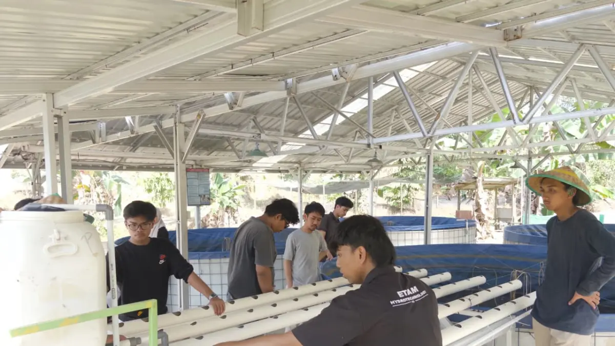 INOVATIF: ITK hadirkan inovasi menggunakan sistem aquaponik.&nbsp;