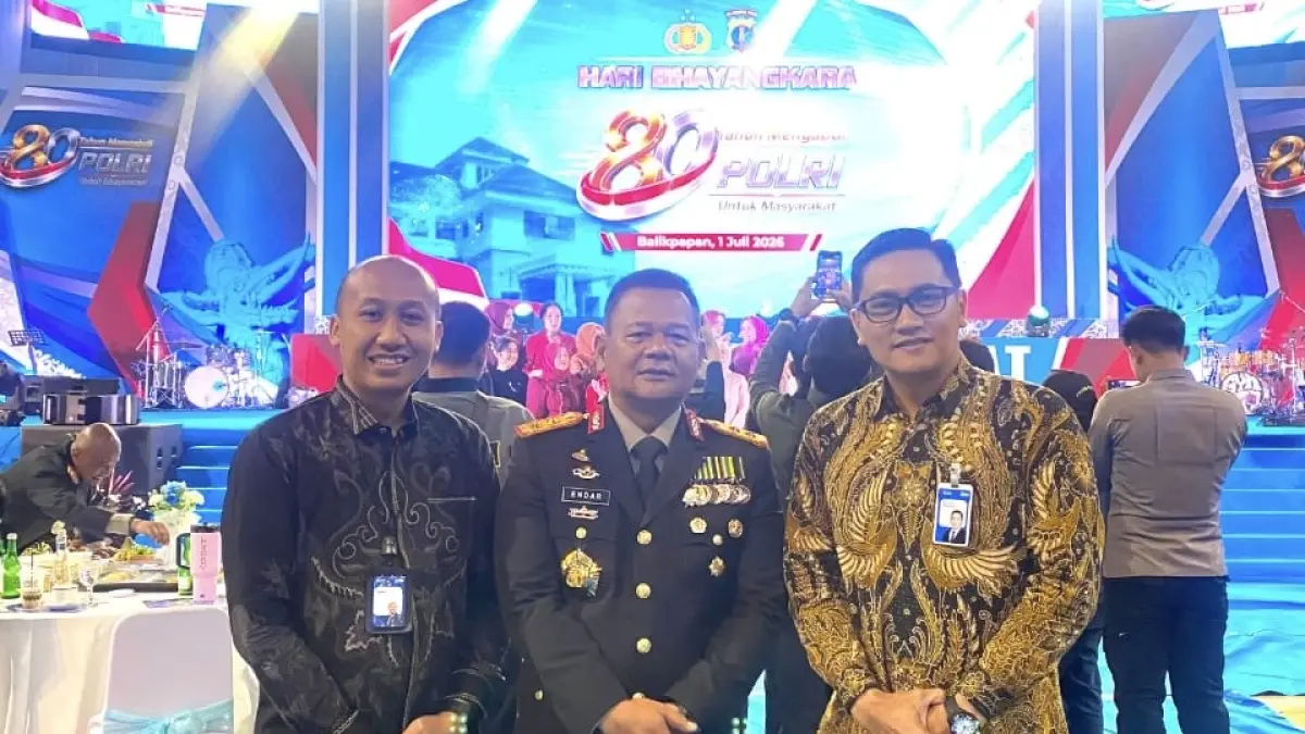 SINERGI: BRI Area Balikpapan saat melakukan kegiatan silaturahmi dan penguatan sinergi bersama jajaran Bhayangkara. 