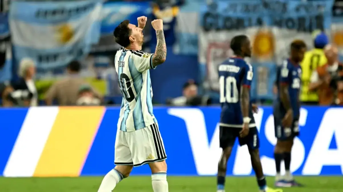 Argentina susah payah kalahkan Cabo Verde 3-2. (AFP)