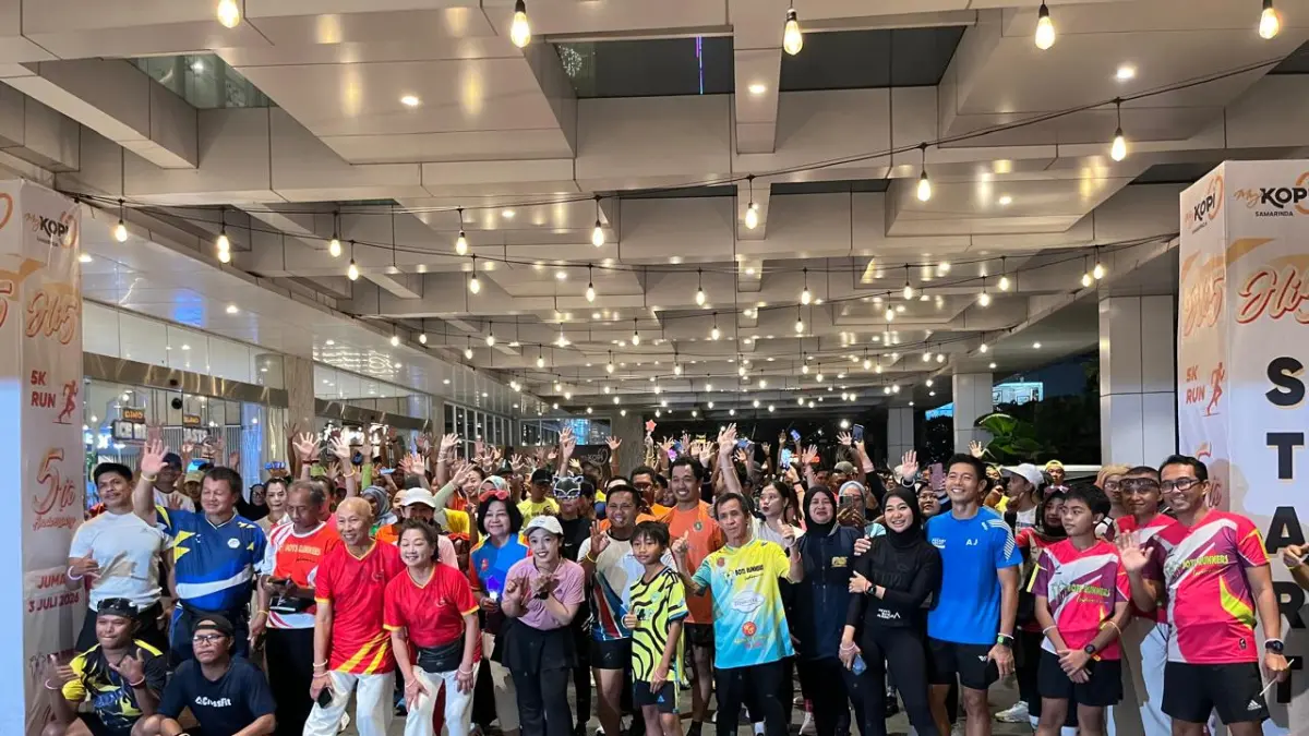 MERIAH: Di usia yang kelima tahun ini, My Kopi O! Samarinda hadirkan Night Run 5K with Bots Runners. (NASYA)

&nbsp;