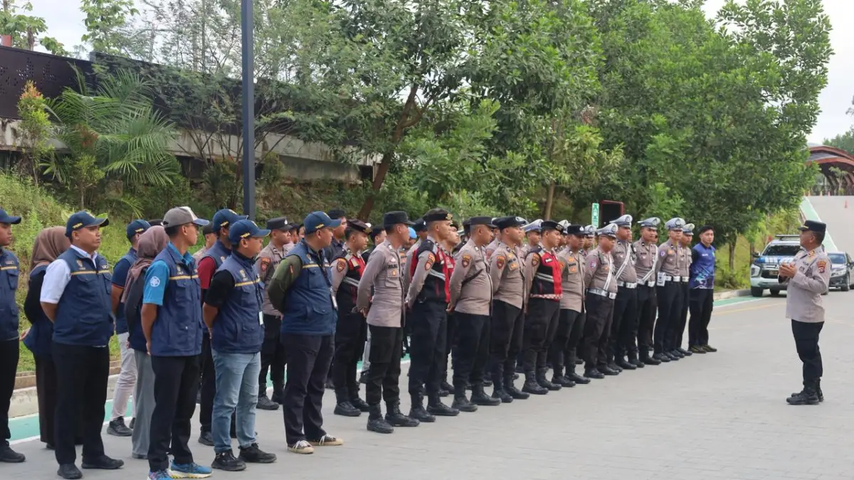 SINERGI: Polresta IKN dan Polres PPU menjalin sinergi untuk mengamankan kegiatan Doa Nasional di IKN.(humas polres ppu)