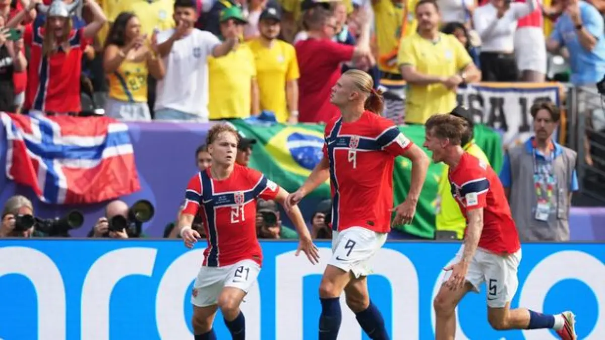 Norwegia berhasil mengamankan tiket perempat final setelah mengalahkan Brasil 2-0. (Reuters)