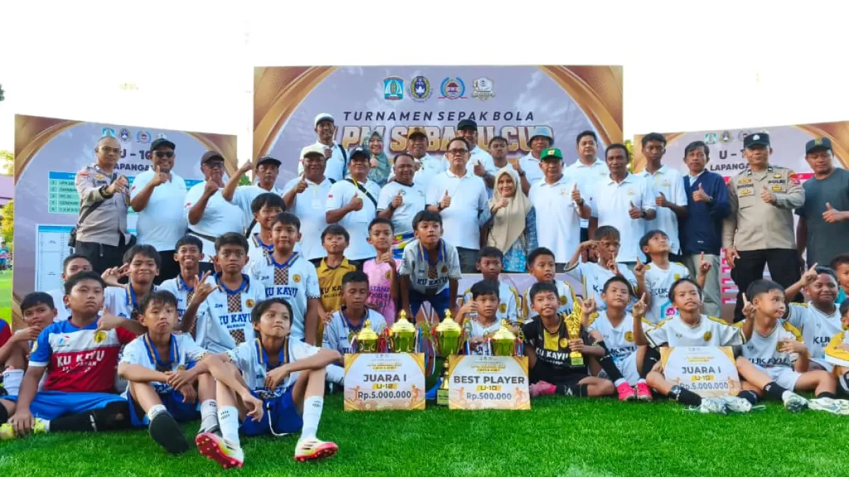 TURNAMEN: SSB Kukayu Balikpapan U10 dan U12 berhasil menjadi yang terbaik di turnamen LPM Sebaru Cup 2026. (LUPUS/KP)