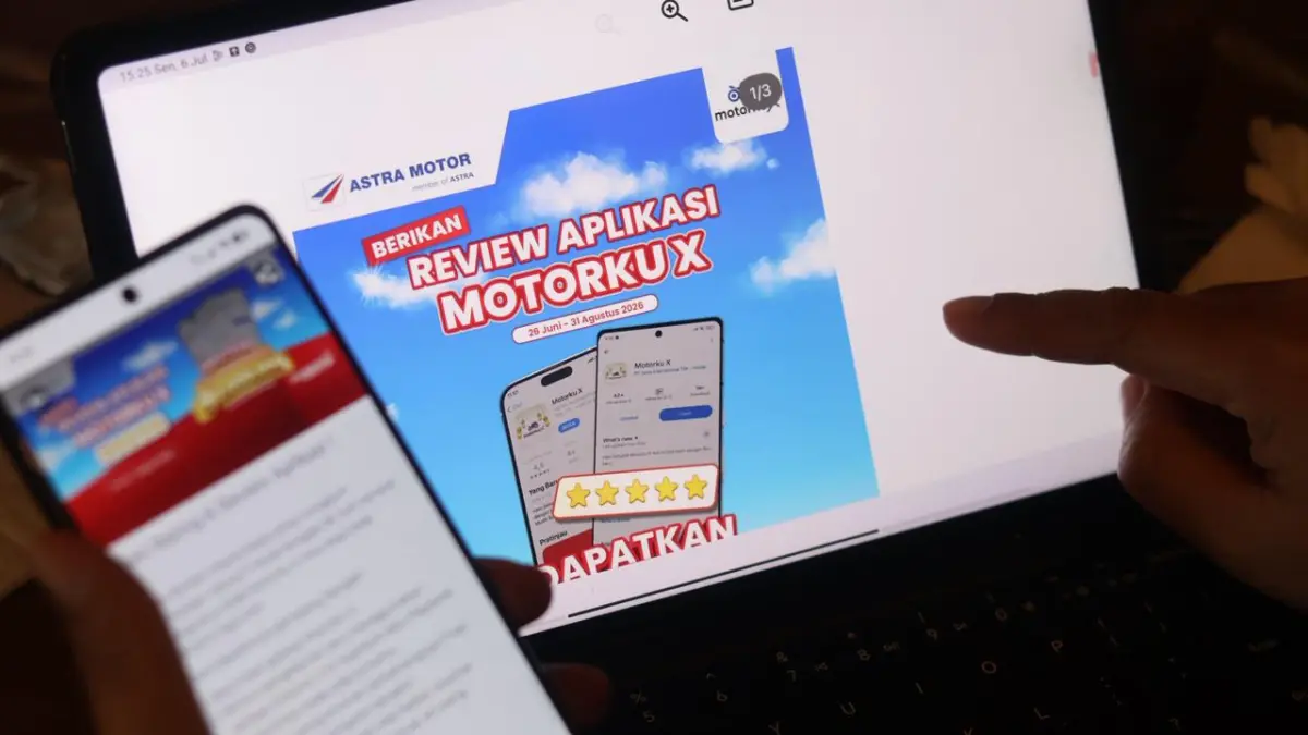UNTUK KONSUMEN LOYAL: Astra Motor Kaltim 1 menggelar kampanye Review Aplikasi Motorku X berhadiah voucher belanja total Rp2 juta untuk 40 pemenang yang berlangsung mulai 26 Juni hingga 31 Agustus 2026.