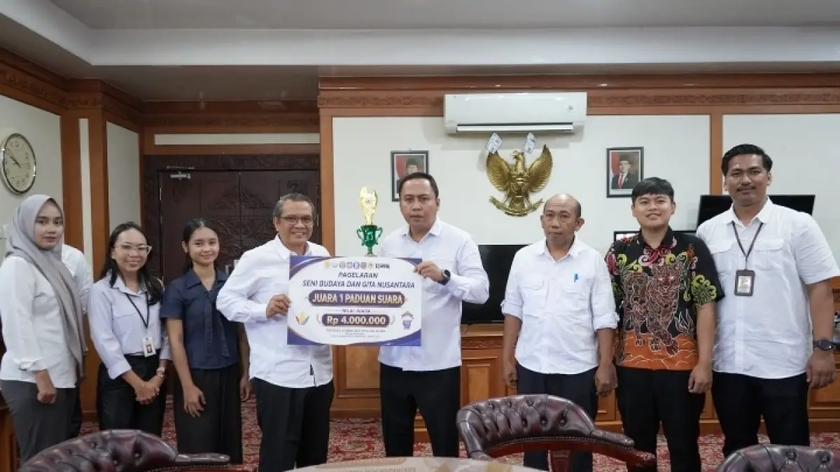 Bupati Kutai Barat Frederick Edwin menerima kontingen PENAS XVII Gorontalo yang dipimpin Kepala Dinas Pertanian Alexander Samson usai meraih dua gelar juara nasional. 