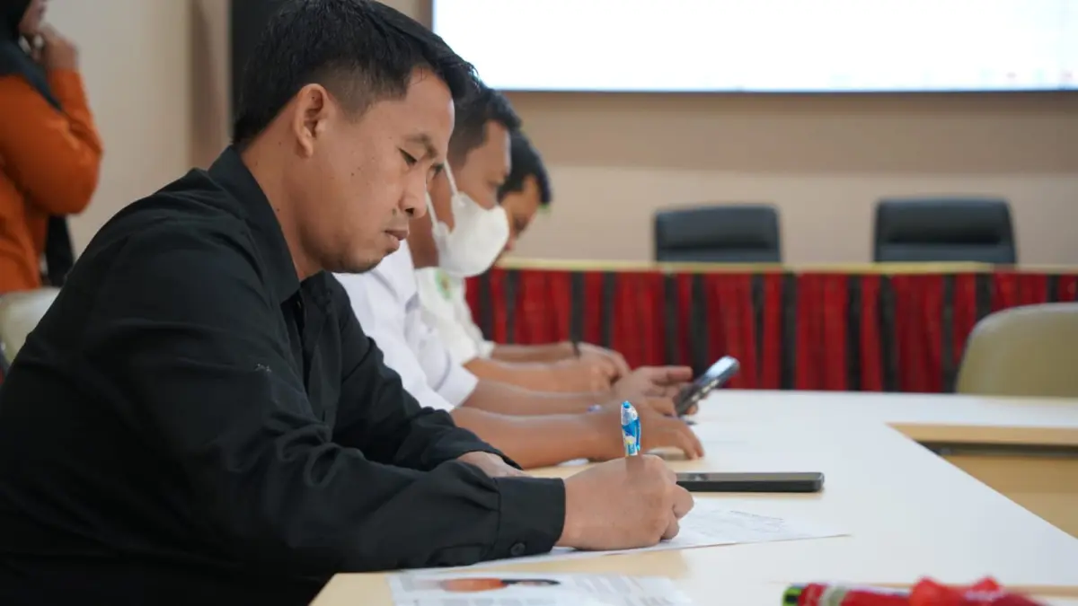KERJA SAMA: Layanan jemput bola, BPS Kubar ke Diskominfo Kutai Barat, untuk menyukseskan Sensus Ekonomi 2026.
