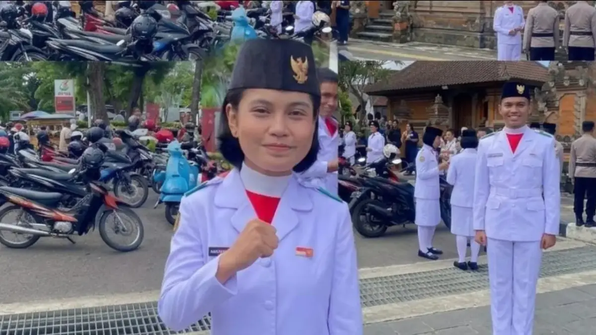 GAGAL: Nathasya Olivia Bessie saat menjadi anggota paskibra dan gagal tes calon Taruni Akpol Polda NTT karena persoalan gigi. Ia kini mengadu ke Kapolda NTT.(lp6)