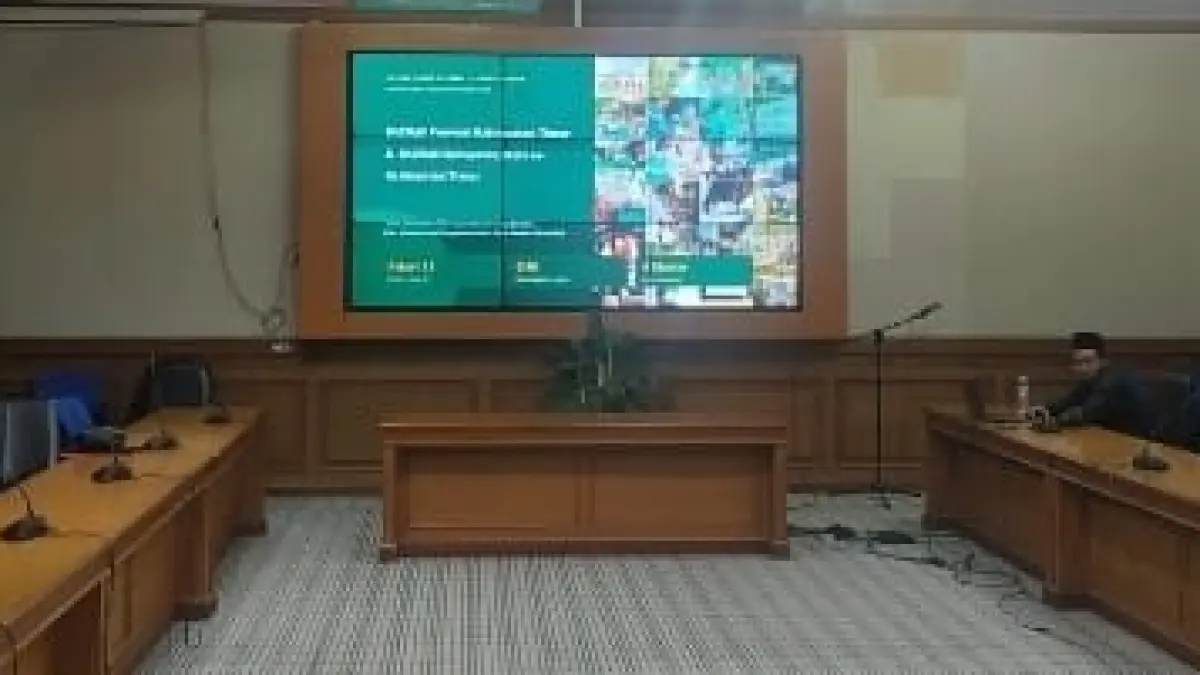 Suasana rapat monitoring dan evaluasi tata kelola zakat di Kutai Barat. (IST)

&nbsp;