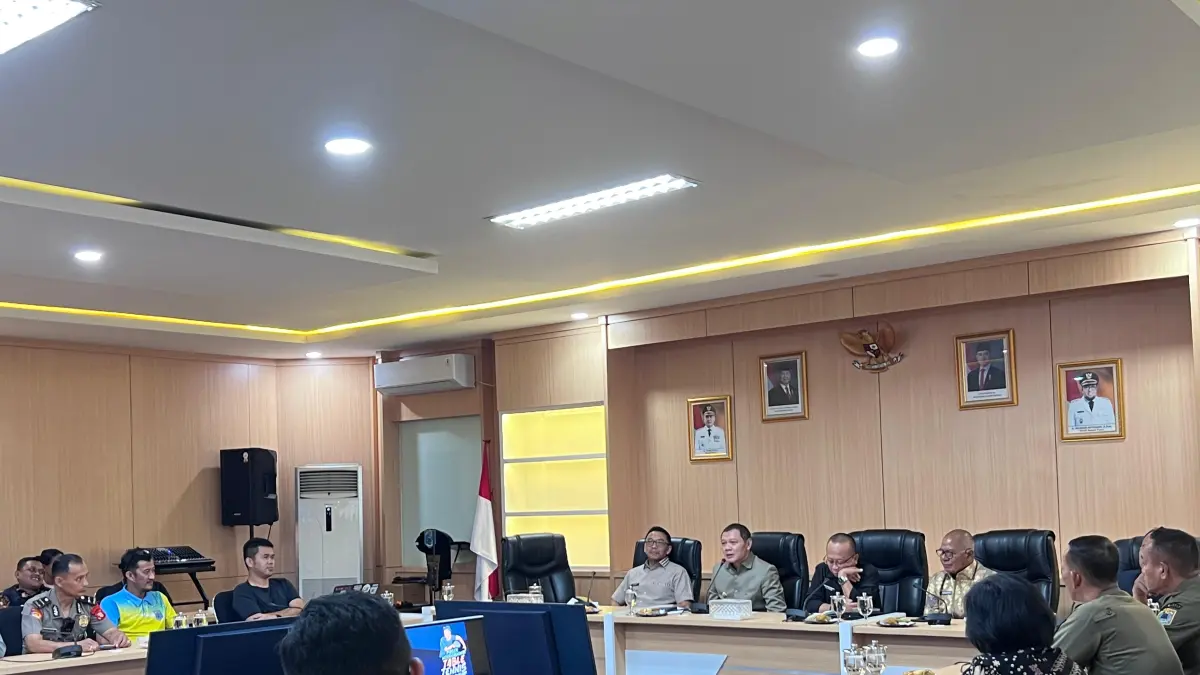 Turnamen Internasional Tennis Meja di Paser bakal digelar mulai 20 Juli mendatang, momen panitia dan Pemkab Paser menggelar rapat persiapan, Kamis (9/7/2026). (Foto Najib)