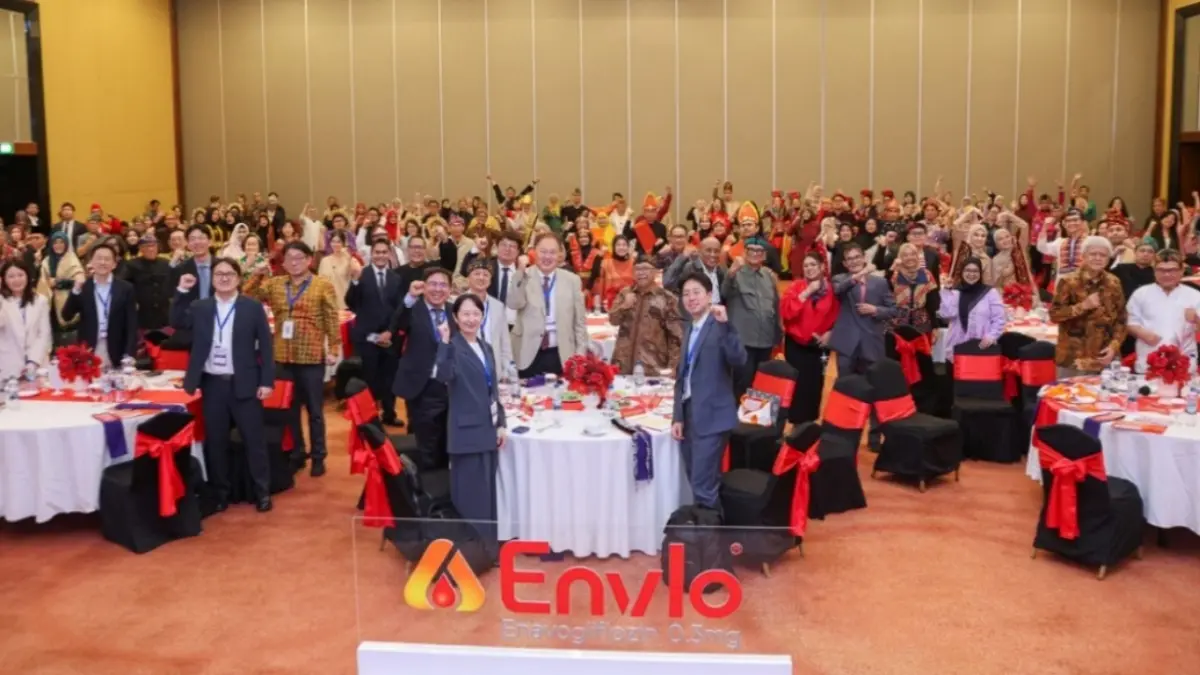 Daewoong Pharmaceutical Indonesia meluncurkan Enavogliflozin dalam rangkaian PIT PERKENI 2026 di Bandung yang dihadiri sekitar 500 pakar medis dan tenaga kesehatan dari berbagai daerah di Indonesia. (Foto: Istimewa)