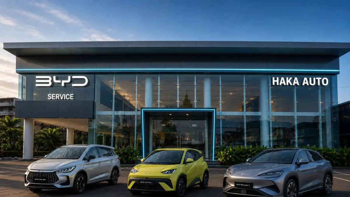 DEALER RESMI BYD: Haka Auto memperkuat bisnisnya dengan mengoperasikan 22 dealer di berbagai wilayah Indonesia sekaligus membuka peluang kerja untuk mendukung pengembangan jaringan perusahaan.