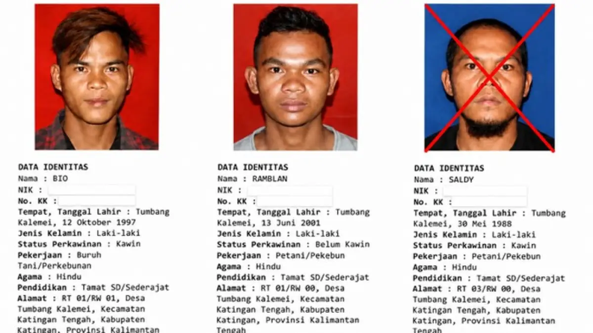 DITANGKAP: Tiga bandar narkoba Katingan, Kalteng, yang berhasil diringkus tim gabungan Bareskrim Polri di Samarinda, Kaltim.(Dok Polres Katingan)